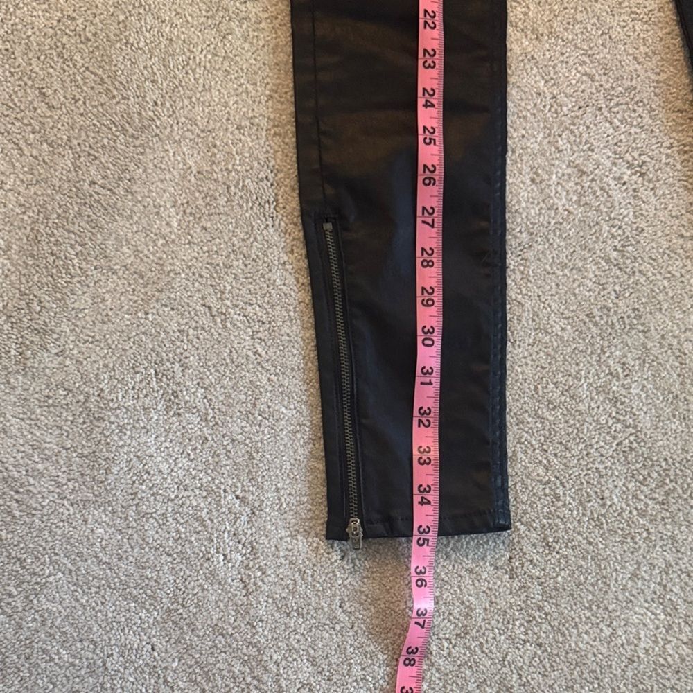 Rag & Bone The Zip Coated Black Skinny Jeans Size 24 - Picture 11 of 13